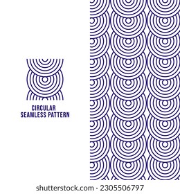 Circular seamless pattern. geometry pattern