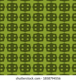 Circular seamless pattern green background. Fit for your cover, flyer, wallpaper, background.