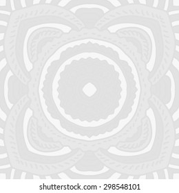 Circular seamless  pattern of oriental motif, stripes, spots. Hand drawn.