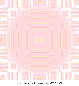 Circular  seamless pattern ot decorative motif, cross, spots, hole,stripe,spot. Hand drawn.