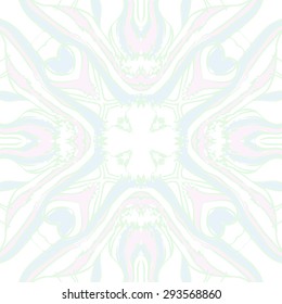 Circular seamless  pattern of striped motif, stripes,spots, waves, stars, doodles. Hand drawn.
