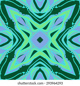 Circular seamless  pattern of striped motif, stripes, stars, hole. Hand drawn.
