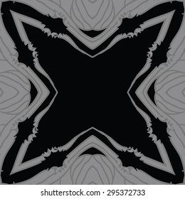 Circular seamless  pattern of striped motif, stripes, stars, hole, copy space. Hand drawn.