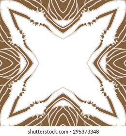 Circular seamless  pattern of striped motif, stripes, stars, hole, copy space. Hand drawn.
