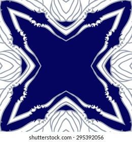 Circular seamless  pattern of striped motif, stripes, stars, hole, copy space. Hand drawn.