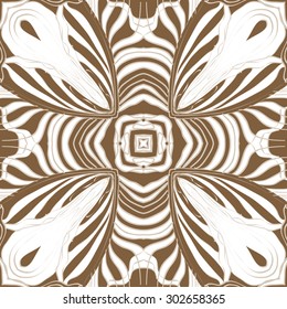 Circular  seamless pattern of striped  motif, stripes, star, spots,  cross. Hand drawn.