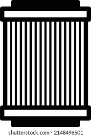 Circular Shape Engine Air filter Concept Vector Icon Design, Motor Vehicle Service and automobile repair shop Symbol, Lorry spare parts Sign,  automotive technician equipment stock illustration