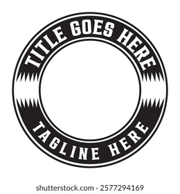 circular shape logo design - stamp design