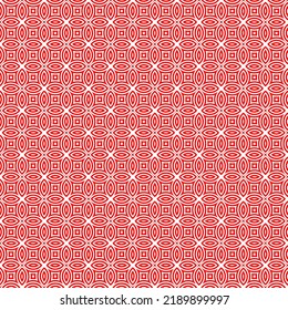 Circular Shaped Red White Texture Wallpaper Textile Tiles Background Wrapping Paper Print Decorative Elements Laminates Graphics Illustration Backdrop Art Fabric Clothes Carpet Geometrical Pattern