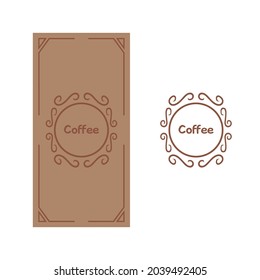 Formas circulares para el café o diseños elegantes.