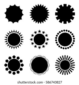 Circular shapes icon/logo set