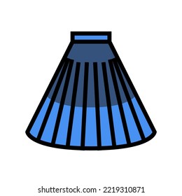 circular skirt color icon vector. circular skirt sign. isolated symbol illustration
