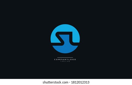 Circular SL Letter Business Logo Design Alphabet Icon Vector Monogram 