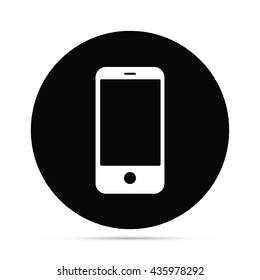 Circular Smart Phone Cell Phone Icon