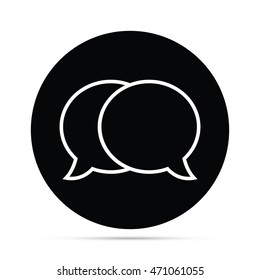 Circular Speech Balloons Icon