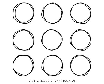 Circular speech bubbles by hand sketching