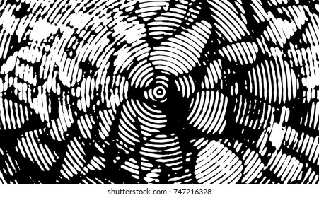 circular spiral halftone retro background. Grunge style old ancient black and white vector texture template. antique grunge background. scratched cracked surface. vector abstract retro illustration.