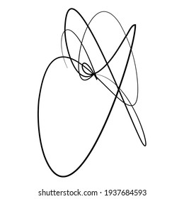 Circular spiral motif vector illustration