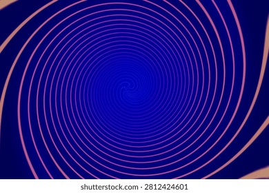 a circular spiral pattern in the form of a passageway