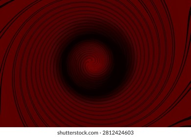 a circular spiral pattern in the form of a passageway