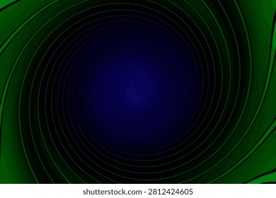 a circular spiral pattern in the form of a passageway