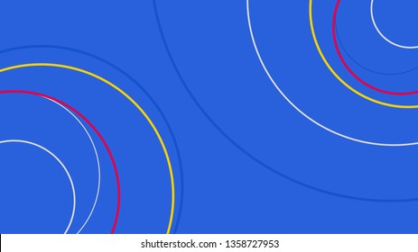 Circular spiral sound wave pattern vector background