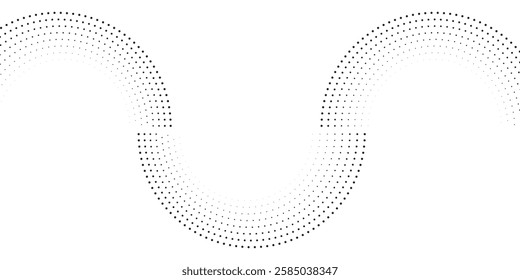 Circular spiral sound wave rhythm