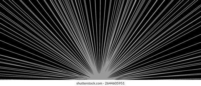 Circular spiral sound wave rhythm from lines. EPS10