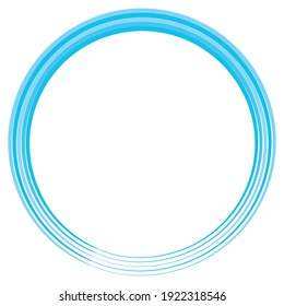 Circular spiral, swirl, and twirl. Geometrical cochlear, vortex, and volute shape