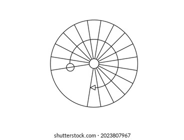 Diseño vectorial de boceto de escalera circular