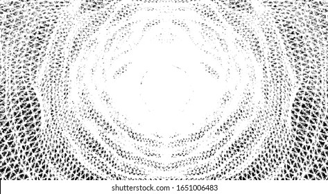 Circular starburst explosion texture. Distressed uneven grunge background. Abstract vector illustration. Overlay to create interesting effect and depth. Isolated on white background.