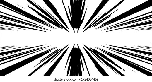 Circular starburst explosion texture. Distressed uneven grunge background. Abstract vector illustration. Overlay to create interesting effect and depth. Isolated on white background.