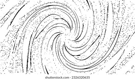 Circular starburst explosion texture. Distressed uneven grunge background. Abstract vector fireworks illustration. Overlay to create interesting effect and depth. Isolated on white background.