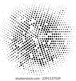 Circular starburst explosion texture. Distressed uneven grunge background. Abstract vector illustration. Overlay to create interesting effect and depth. Isolated on white background.