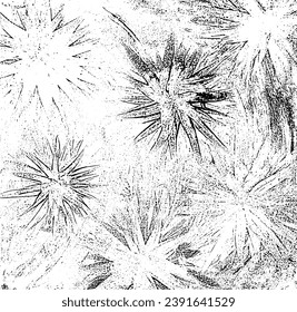 Circular starburst explosion texture. Distressed uneven grunge background. Abstract vector illustration. Overlay to create interesting effect and depth. Isolated on white background.