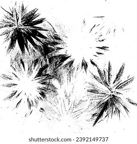 Circular starburst explosion texture. Distressed uneven grunge background. Abstract vector illustration. Overlay to create interesting effect and depth. Isolated on white background.