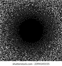 Circular starburst explosion texture. Distressed uneven grunge background. Abstract vector illustration. Overlay to create interesting effect and depth. Isolated on white background.