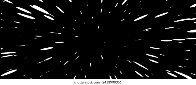 Circular starburst explosion texture. Distressed uneven grunge background. Abstract vector illustration. Overlay to create interesting effect and depth. Isolated on white background.