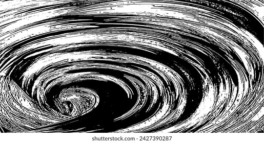 Circular starburst explosion texture. Distressed uneven grunge background. Abstract vector illustration. Overlay to create interesting effect and depth. Isolated on white background.