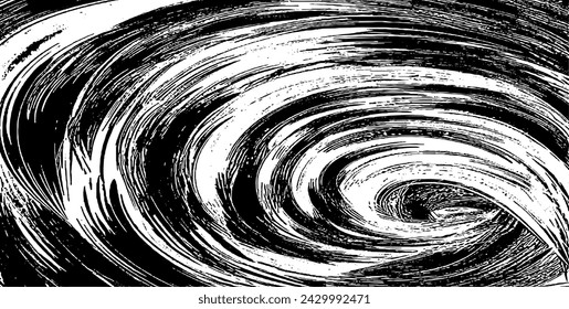 Circular starburst explosion texture. Distressed uneven grunge background. Abstract vector illustration. Overlay to create interesting effect and depth. Isolated on white background.