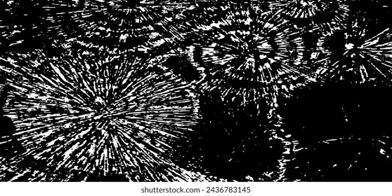 Textura de explosión de estallido circular. Fondo de grunge desigual angustiado. Ilustración abstracta del vector. Superposición para crear un efecto y una profundidad interesantes. Aislado sobre fondo blanco.