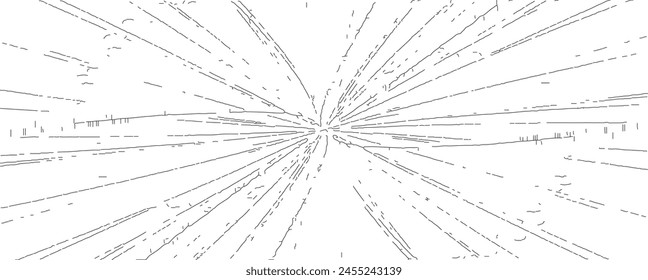 Circular starburst explosion texture. Distressed uneven grunge background. Abstract vector illustration. Overlay to create interesting effect and depth. Isolated on white background.