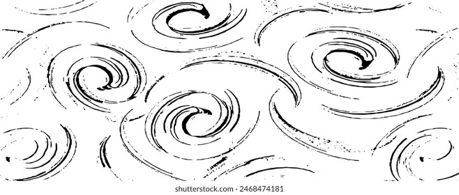 Circular starburst explosion texture. Distressed uneven grunge background. Abstract vector illustration. Overlay to create interesting effect and depth. Isolated on white background.