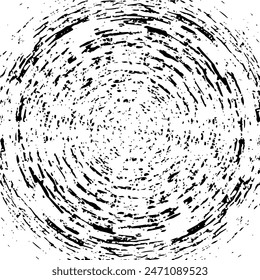 Circular starburst explosion texture. Distressed uneven grunge background. Abstract vector illustration. Overlay to create interesting effect and depth. Isolated on white background.