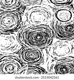 Circular starburst explosion texture. Distressed uneven grunge background. Abstract vector illustration. Overlay to create interesting effect and depth. Isolated on white background.