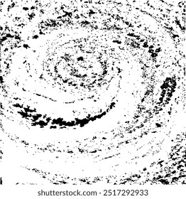 Circular starburst explosion texture. Distressed uneven grunge background. Abstract vector illustration. Overlay to create interesting effect and depth. Isolated on white background.