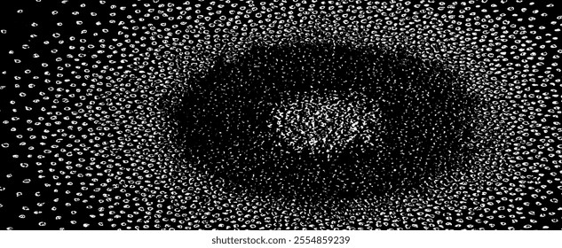 Circular starburst explosion texture. Distressed uneven grunge background. Abstract vector illustration. Overlay to create interesting effect and depth. Isolated on white background.