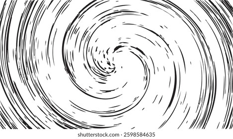 Circular starburst explosion texture. Distressed uneven grunge background. Abstract vector illustration. Overlay to create interesting effect and depth. Isolated on white background.
