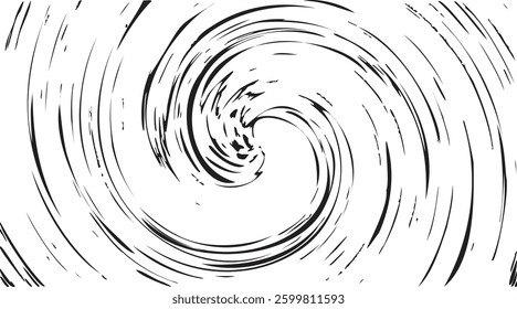 Circular starburst explosion texture. Distressed uneven grunge background. Abstract vector illustration. Overlay to create interesting effect and depth. Isolated on white background.