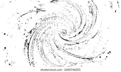 Circular starburst explosion texture. Distressed uneven grunge background. Abstract vector illustration. Overlay to create interesting effect and depth. Isolated on white background.